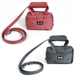 Maxbell Maxbell Pet Leash Bag Dog Puppy Walking Leash + Functional Carrier Bag Poop Bag Red