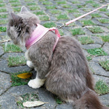 Maxbell Maxbell Mesh Pet Cat Kitten Adjustable Harness Walking Lead Leash Chest Strap Pink
