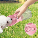 Maxbell Maxbell Portable Travel Pet Dog Leakproof Water Bottle Drinking Bowl Feeder  Blue