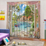 Maxbell 1 Pair Thermal Insulated Blackout Window Curtain Panel Balcony - Aladdin Shoppers