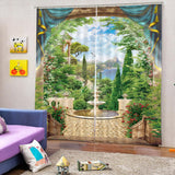 Maxbell 1 Pair Thermal Insulated Blackout Window Curtain Panel Garden - Aladdin Shoppers