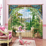 Maxbell 1 Pair Thermal Insulated Blackout Window Curtain Panel Garden - Aladdin Shoppers