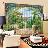 Maxbell 1 Pair Thermal Insulated Blackout Window Curtain Panel Garden - Aladdin Shoppers
