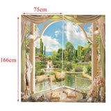 Maxbell 1 Pair Thermal Insulated Blackout Window Curtain Panel Garden 1 - Aladdin Shoppers