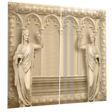 Maxbell 1 Pair Thermal Insulated Blackout Window Curtain Panel Goddess - Aladdin Shoppers