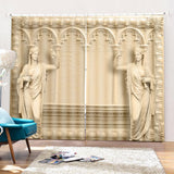 Maxbell 1 Pair Thermal Insulated Blackout Window Curtain Panel Goddess - Aladdin Shoppers