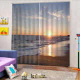 Maxbell 1 Pair Thermal Insulated Blackout Window Curtain Panel Sunrise 1 - Aladdin Shoppers
