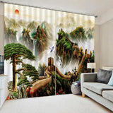 Maxbell 1 Pair Thermal Insulated Blackout Window Curtain Panel Great Wall - Aladdin Shoppers