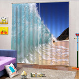 Maxbell 1 Pair Thermal Insulated Blackout Window Curtain Panel Waves - Aladdin Shoppers