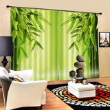 Maxbell 1 Pair Thermal Insulated Blackout Window Curtain Panel Bamboos - Aladdin Shoppers