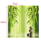Maxbell 1 Pair Thermal Insulated Blackout Window Curtain Panel Bamboos - Aladdin Shoppers