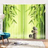 Maxbell 1 Pair Thermal Insulated Blackout Window Curtain Panel Bamboos - Aladdin Shoppers