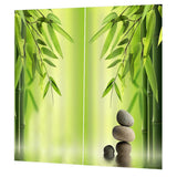 Maxbell 1 Pair Thermal Insulated Blackout Window Curtain Panel Bamboos - Aladdin Shoppers