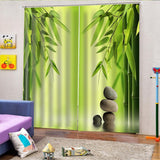 Maxbell 1 Pair Thermal Insulated Blackout Window Curtain Panel Bamboos - Aladdin Shoppers