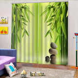 Maxbell 1 Pair Thermal Insulated Blackout Window Curtain Panel Bamboos - Aladdin Shoppers