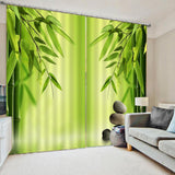 Maxbell 1 Pair Thermal Insulated Blackout Window Curtain Panel Bamboos - Aladdin Shoppers