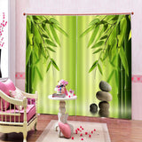 Maxbell 1 Pair Thermal Insulated Blackout Window Curtain Panel Bamboos - Aladdin Shoppers