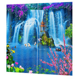 Maxbell 1 Pair Thermal Insulated Blackout Window Curtain Panel Waterfall 1 - Aladdin Shoppers
