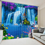 Maxbell 1 Pair Thermal Insulated Blackout Window Curtain Panel Waterfall 1 - Aladdin Shoppers
