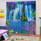 Maxbell 1 Pair Thermal Insulated Blackout Window Curtain Panel Waterfall 1 - Aladdin Shoppers