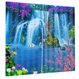 Maxbell 1 Pair Thermal Insulated Blackout Window Curtain Panel Waterfall 1 - Aladdin Shoppers