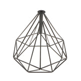 Maxbell 2Pcs Geometric Diamond Ceiling Pendant Light Shade Lampshades Cover Inside