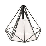 Maxbell 2Pcs Geometric Diamond Ceiling Pendant Light Shade Lampshades Cover Inside
