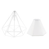 Maxbell 2Pcs Geometric Diamond Ceiling Pendant Light Shade Lampshades Cover Inside