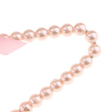 Maxbell 4pcs Pearl Beaded Kids Clothes Hanger Coat Dress Pants Hook Holder Pink