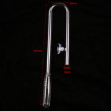 Maxbell 2Pcs Aquarium Tank Outlet Glass Lily Pipe Outflow Water Filter Pipe 13mm