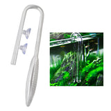 Maxbell 2Pcs Aquarium Tank Outlet Glass Lily Pipe Outflow Water Filter Pipe 13mm