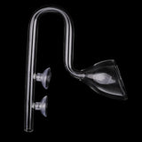 Maxbell 2Pcs Aquarium Tank Outlet Glass Lily Pipe Outflow Water Filter Pipe 13mm