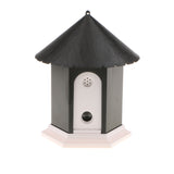 Maxbell Maxbell Ultrasonic Dog Bark Controller Barking Repeller Outdoor Bird House Shape Black