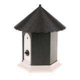 Maxbell Maxbell Ultrasonic Dog Bark Controller Barking Repeller Outdoor Bird House Shape Black
