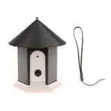 Maxbell Maxbell Ultrasonic Dog Bark Controller Barking Repeller Outdoor Bird House Shape Black