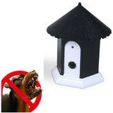 Maxbell Maxbell Ultrasonic Dog Bark Controller Barking Repeller Outdoor Bird House Shape Black