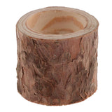 35pcs Natural Tree Stump Wooden Candle Holder Tea Light Candlelight 5cm