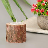 35pcs Natural Tree Stump Wooden Candle Holder Tea Light Candlelight 5cm