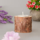 35pcs Natural Tree Stump Wooden Candle Holder Tea Light Candlelight 5cm