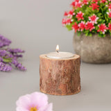 35pcs Natural Tree Stump Wooden Candle Holder Tea Light Candlelight 5cm