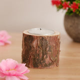 35pcs Natural Tree Stump Wooden Candle Holder Tea Light Candlelight 5cm