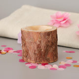 35pcs Natural Tree Stump Wooden Candle Holder Tea Light Candlelight 5cm