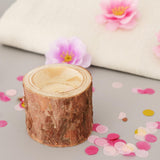 35pcs Natural Tree Stump Wooden Candle Holder Tea Light Candlelight 5cm