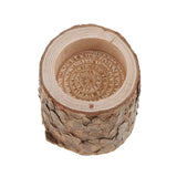 35pcs Natural Tree Stump Wooden Candle Holder Tea Light Candlelight 5cm