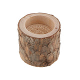 35pcs Natural Tree Stump Wooden Candle Holder Tea Light Candlelight 5cm