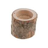 35pcs Natural Tree Stump Wooden Candle Holder Tea Light Candlelight 5cm