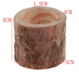 35pcs Natural Tree Stump Wooden Candle Holder Tea Light Candlelight 5cm