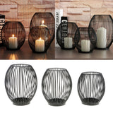 Maxbell 2 pcs Iron Wire Tea Light Candle Case Home Garden Ornament Creative Art Gift