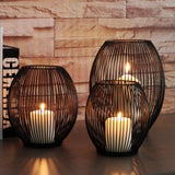 Maxbell 2 pcs Iron Wire Tea Light Candle Case Home Garden Ornament Creative Art Gift