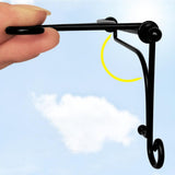 Maxbell 2Pcs Iron Display Easel China Bowl Plate Display Rack Holder Black 4inch